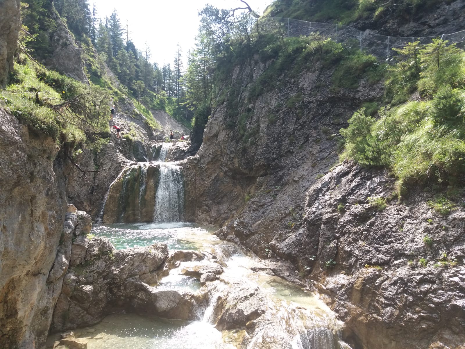 Wasserfall Stuibenfälle Sommer Ausflug Wandern